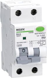 NOARK Ex9BL-N Kombinētās strāvas noplūdes automātslēdzis 1P+N C16 30mA type AC 107630 | Elektrika.lv
