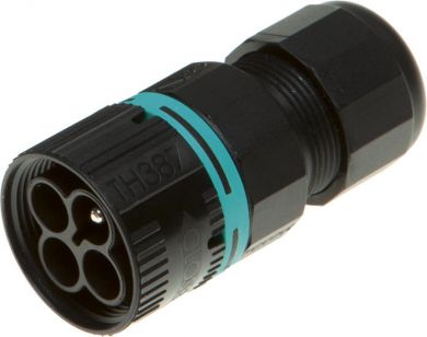 Techno Minikonektors-spraudnis kabelim 3x4mm IP68 THB.387.A3A | Elektrika.lv