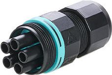 Techno Mikrokonektors-ligzda kabelim 5x4mm IP68 THB.387.B5A | Elektrika.lv