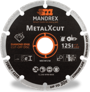 Mandrex 125mm Dimanta disks metāla griešanai MDCW125B | Elektrika.lv