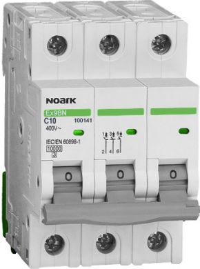NOARK Ex9BN 3P C10 Aвтоматический выключатель 6kA C 10A 100141 | Elektrika.lv