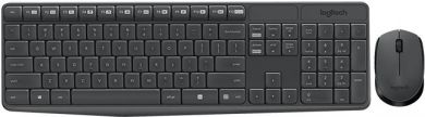 Logitech COMBO MK235, ENG Bezvadu klaviatūra un pele, USB, Melna 920-007931 | Elektrika.lv