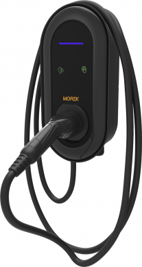 Morek Charging Station 7,4kW EV, Plug&Charge сharger, LED Indicator, 5m сable, Type 2 сonnector MEV07NNNN5T2 | Elektrika.lv