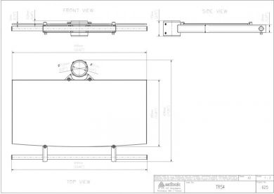  EDBAK TRS4c-B Glass Shelf with Handle for TR4/TR5/TR6 Trolleys | EDBAK | Other | N/A | " | Maximum weight (capacity)  kg | Black TRS4C-B