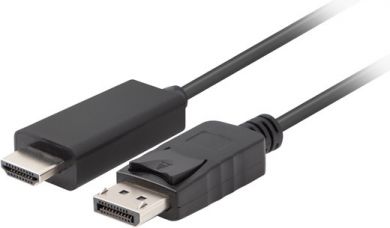 Lanberg Lanberg | DisplayPort Male | HDMI Male | DisplayPort to HDMI Cable | DP to HDMI | 3 m CA-DPHD-11CC-0050-BK