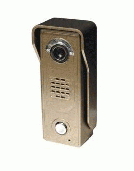 F&F KK-01G video domofons v/a vienam abonentam, zelta krāsā KK-01G | Elektrika.lv