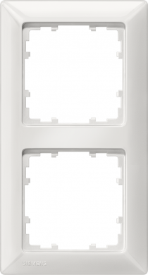 Siemens Double frame, titanium-white, Delta Line 5TG2552-0 | Elektrika.lv