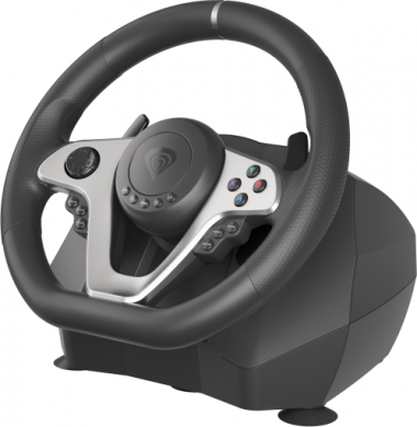 Genesis Genesis | Driving Wheel | Seaborg 400 | Silver/Black | Game racing wheel NGK-1567