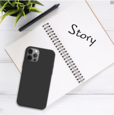  Fixed Story vāks Xiaomi 13T/13T Pro Silicone, melns FIXST-1204-BK | Elektrika.lv