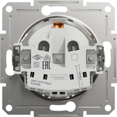 Schneider Electric Kontaktligzda, ar zemējumu, 16A, balta, Asfora EPH2970221 | Elektrika.lv