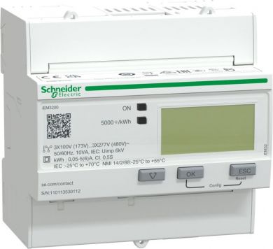 Schneider Electric 3F skaitītājs slēgums ar CT A9MEM3200 | Elektrika.lv