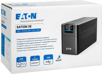 EATON 5E G2 UPS USB DIN 900VA 480W Schuko 2 DIN Tower 5E900UD | Elektrika.lv
