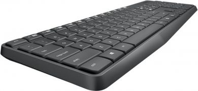 Logitech COMBO MK235, ENG Bezvadu klaviatūra un pele, USB, Melna 920-007931 | Elektrika.lv