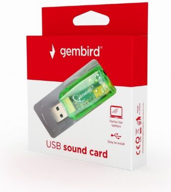 Gembird Skaņas karte, ārējā USB EXT. VIRTUS, 1xAudio-Out, 1xMicrophone, 1xUSB 3.0 SC-USB-01 | Elektrika.lv