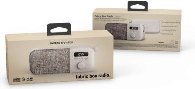 Fabric Box Radio Cream