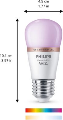WiZ WiZ Smart LED bulb 4.9W(40W), P45, E27, 2200-6500K (RGB), 922-965,  470Lm